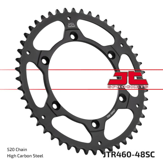 Corona JT acciaio 48 denti scaricata Suzuki RMZ 250 04-06