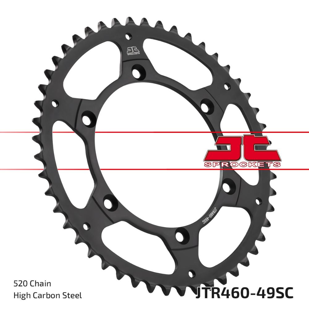Corona JT acciaio 49 denti scaricata Suzuki RMZ 250 04-06