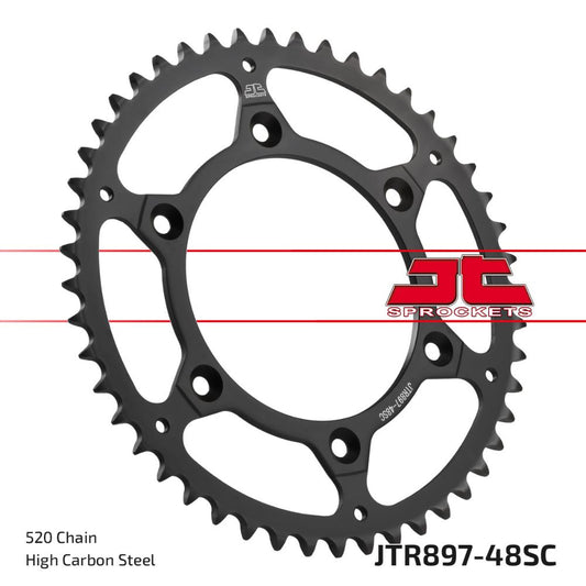 Corona JT acciaio 48 denti scaricata Ktm EXC-F 525 03-07