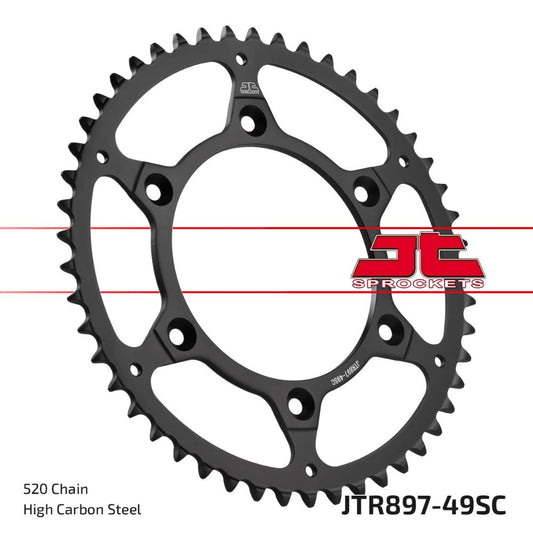 Corona JT acciaio 49 denti scaricata Ktm SX-F 525 03-07