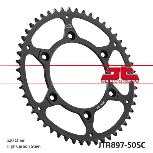 Corona JT acciaio 50 denti scaricata Ktm EXC-F 520 00-02