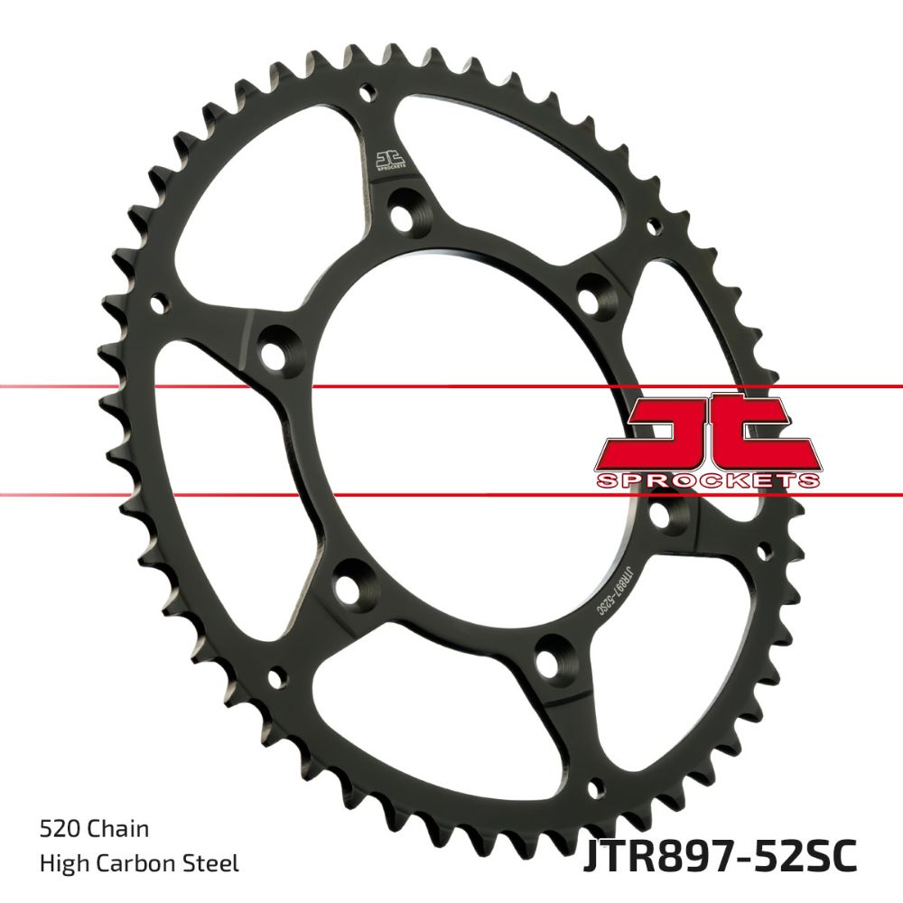 Corona JT acciaio 52 denti scaricata Ktm EXC-F 530 08-11