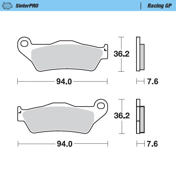 Pastiglie Moto Master Tm EN 125 96-23 anteriori GP