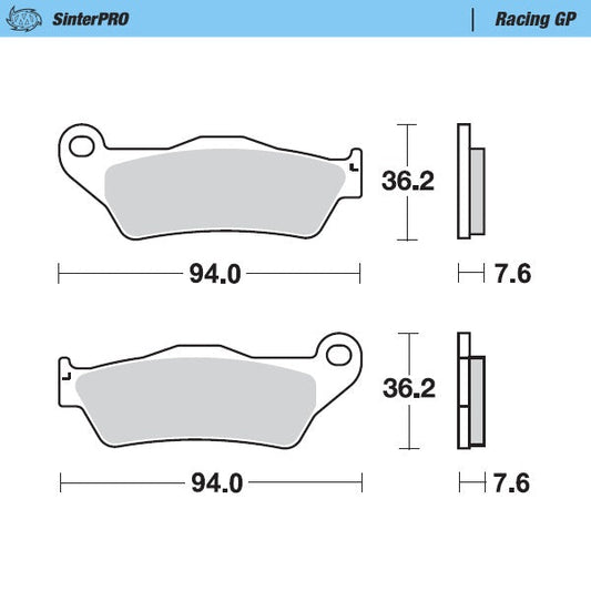 Pastiglie Moto Master Sherco 250 SEF-R 14-23 anteriori GP