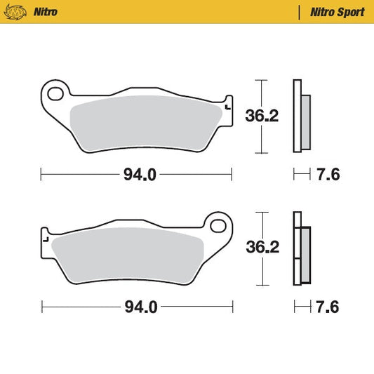 Pastiglie Moto Master Sherco 300 SEF-R 14-23 anteriori nitro