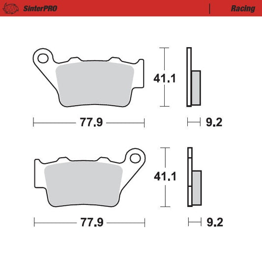 Pastiglie Moto Master Husqvarna SMS 12599-13 posteriori racing
