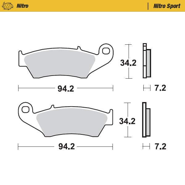 Pastiglie Moto Master Suzuki RM 250 96-12 anteriori nitro