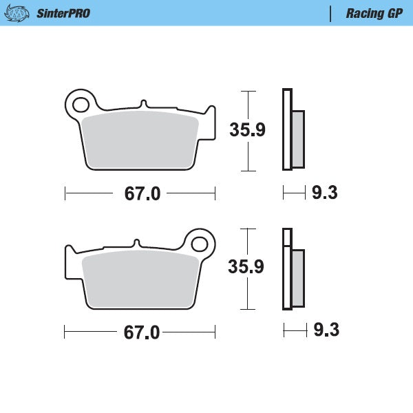 Pastiglie Moto Master Tm EN 125 05-23 posteriori GP
