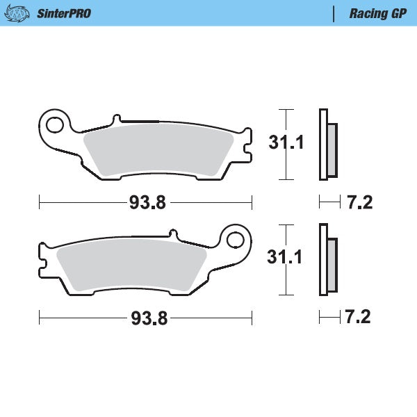 Pastiglie Moto Master FANTIC  250 XEF 21-22 anteriori GP