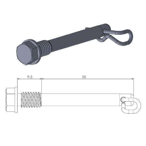 Perno pinza freno Ktm SX 85 11-20 posteriore Moto Master