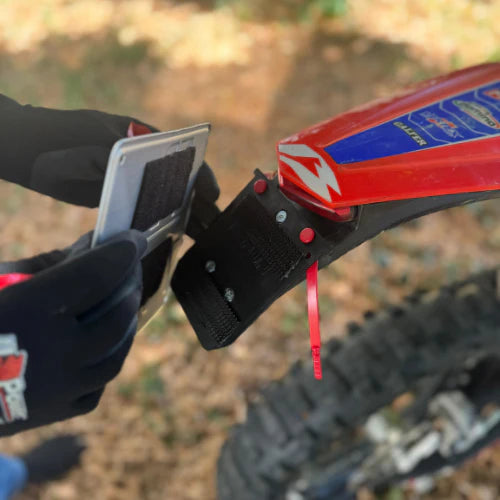 PORTA TARGA A SGANCIO RAPIDO FLY CON VELCRO ENDURO/ADVENTURE XFUN