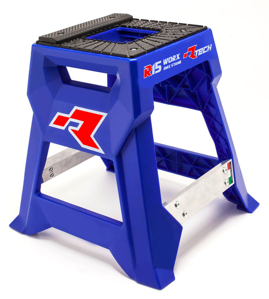 CAVALLETTO ALZAMOTO R15 CON TAPPETINO SUPERIORE ANTISCIVOLO BLU