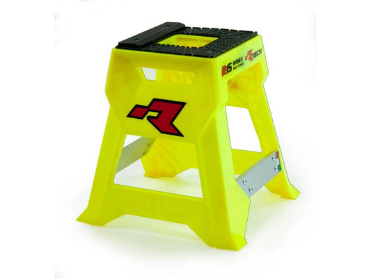 CAVALLETTO ALZAMOTO R15 CON TAPPETINO SUPERIORE ANTISCIVOLO GIALLO FLUO
