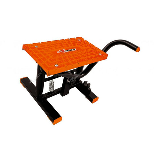CAVALLETTO ALZAMOTO A LEVA MINI-MOTARD CON RIPIANO TPU NERO ARANCIONE