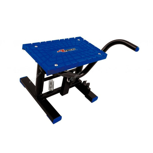 CAVALLETTO ALZAMOTO A LEVA MINI-MOTARD CON RIPIANO TPU NERO-BLU
