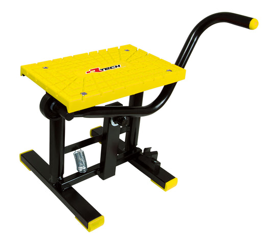 CAVALLETTO ALZAMOTO A LEVA CROSS CON RIPIANO TPU NERO-GIALLO