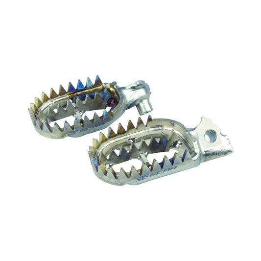 Coppia pedane Gripper in titanio Scar FANTIC  250 XXF 22-23
