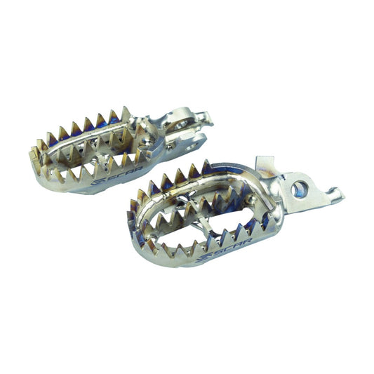 Coppia pedane Gripper in titanio Scar Honda CRF 450RX 17-25