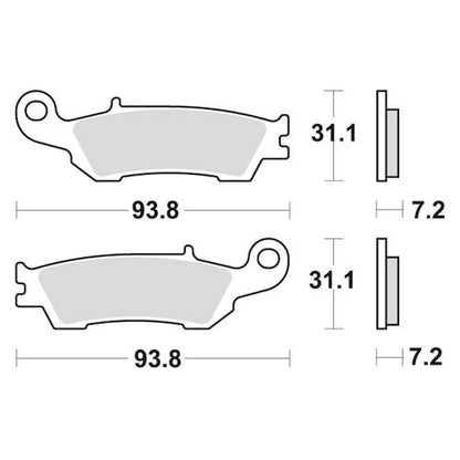 PASTIGLIE FRENO SINTERIZZATE RACING ANTERIORI FANTIC XE 125 2021/2022