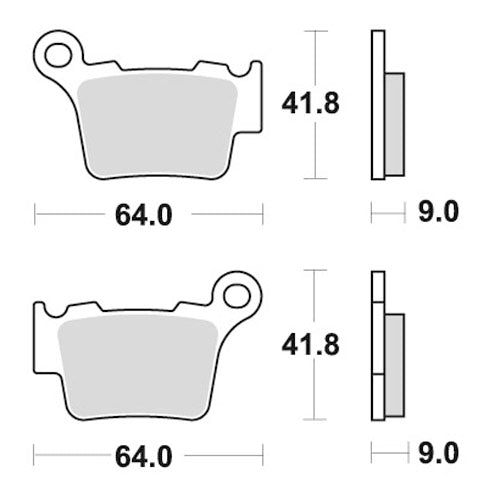 Pastiglie posteriori ceramic WRP Sherco 300 SEF-R 14-23
