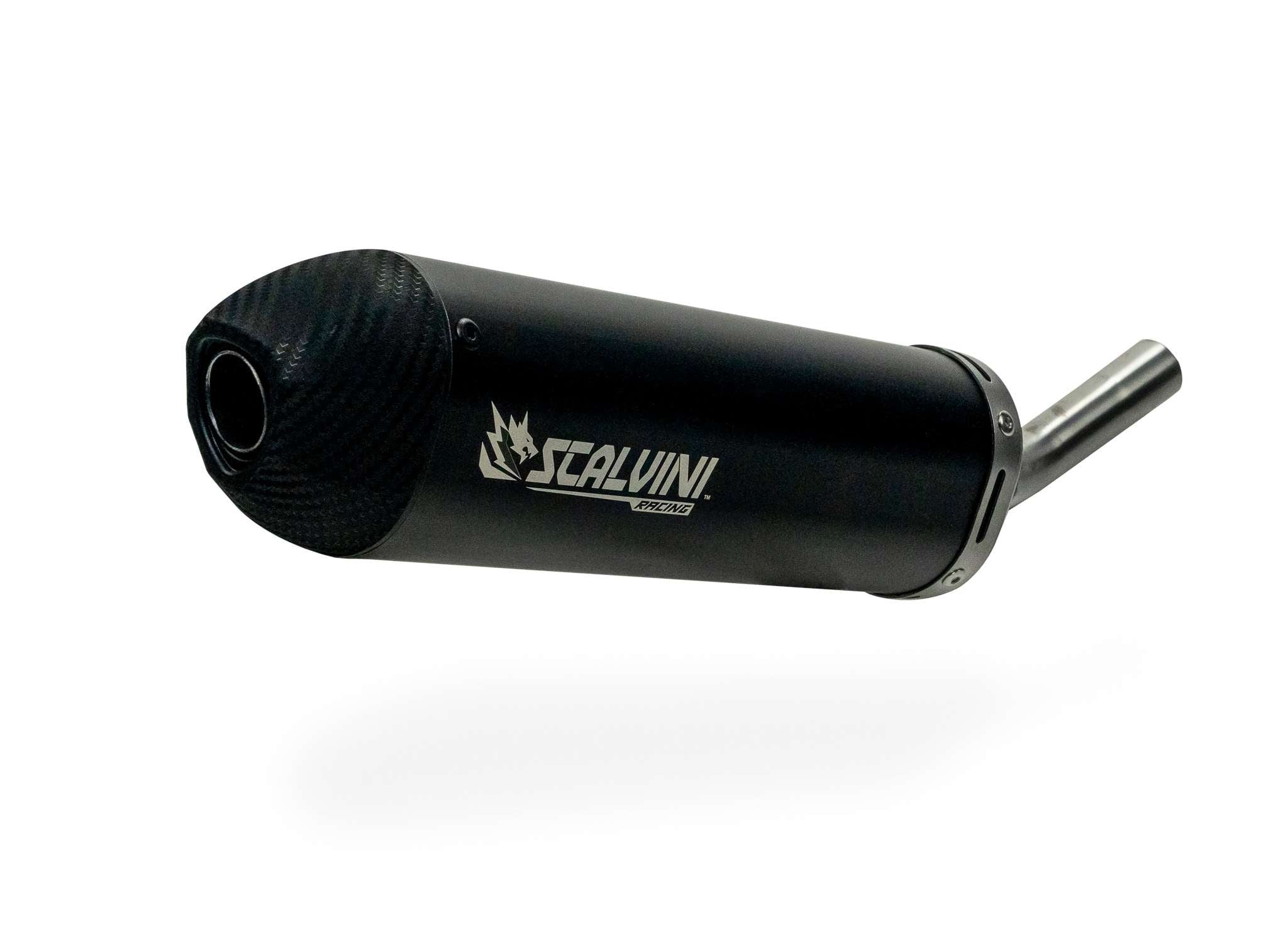 Scarico KTM 150 EXC (20-23) Silenziatore ovale carbon look Scalvini