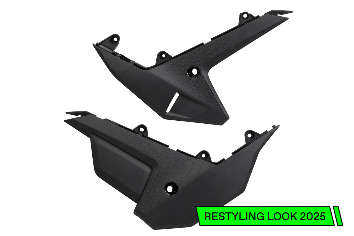 Fiancatine laterali compatibili con Honda CRF 250R 2022-2024 (restyling 2025, cod. HO05620) - Nero