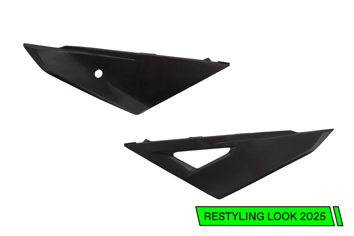 Fiancatine laterali compatibili con Honda CRF 250RX 2022-2024 (restyling 2025, cod. HO05618) - Nero