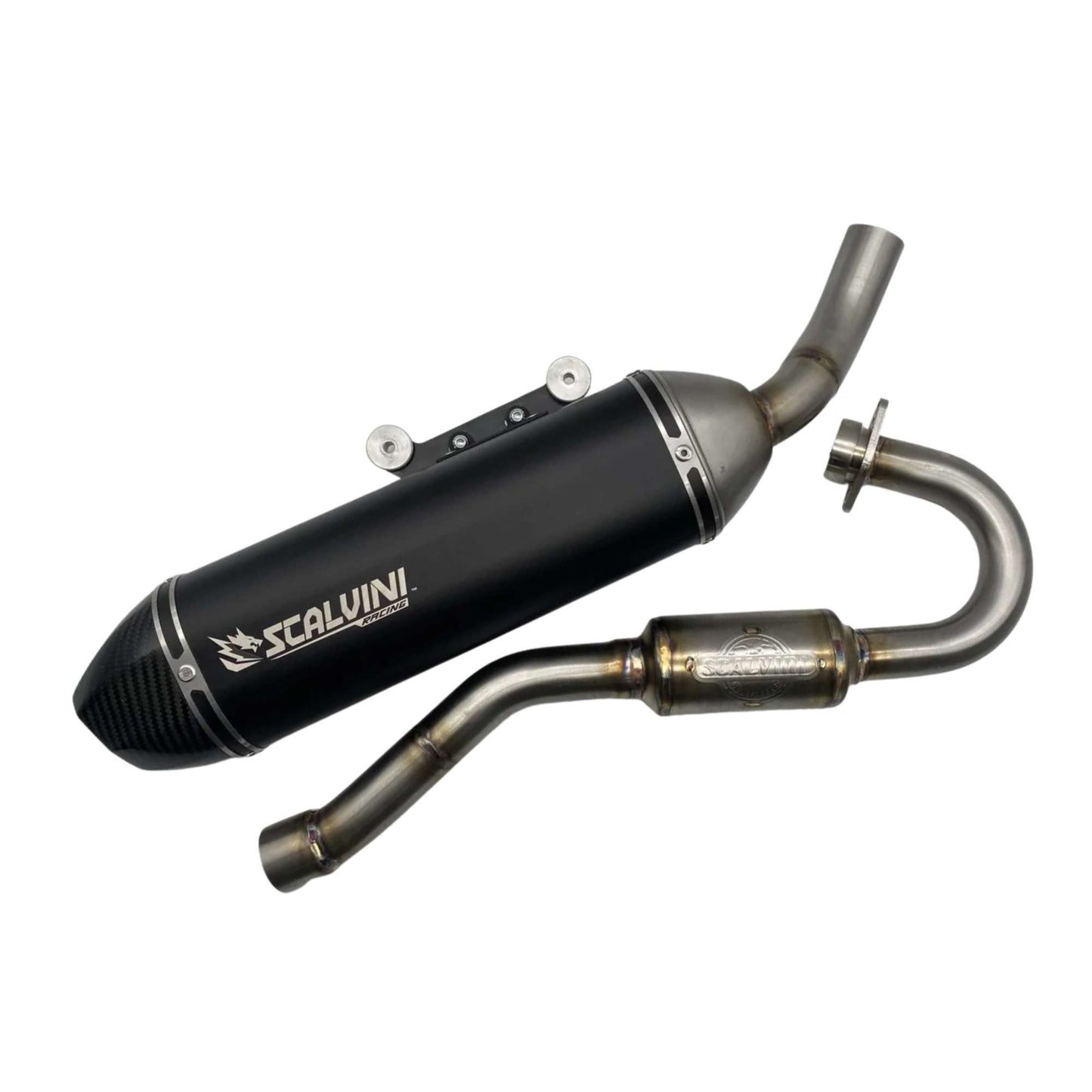Scarico SWM RS 125 R Euro 4 (17-20) completo nero/carbonio Scalvini
