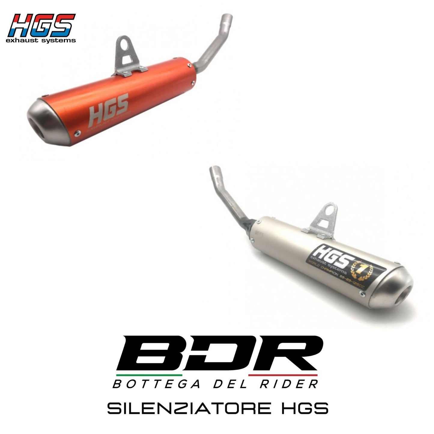 SILENZIATORE HGS 125 2 TEMPI (tutti i marchi)