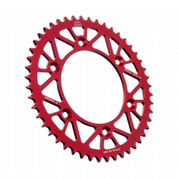 Corona JT ergal RACELITE rossa 48 denti HONDA CRF 250 R 2004 2026