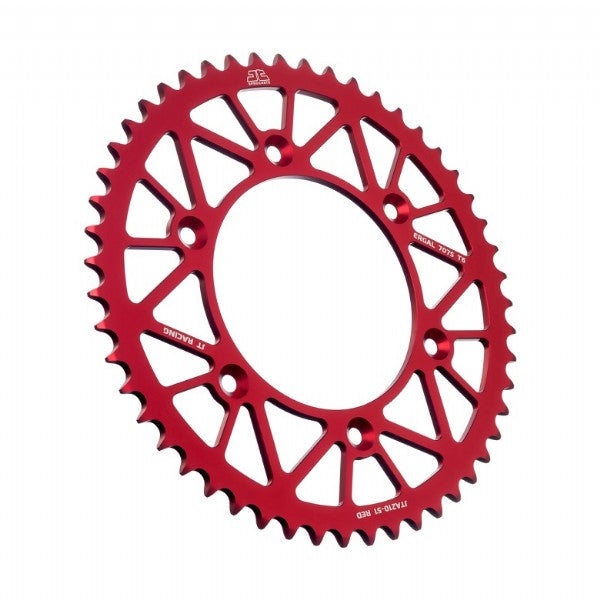 Corona JT ergal RACELITE rossa 51 denti HONDA CRF 250 RX 2019 2026