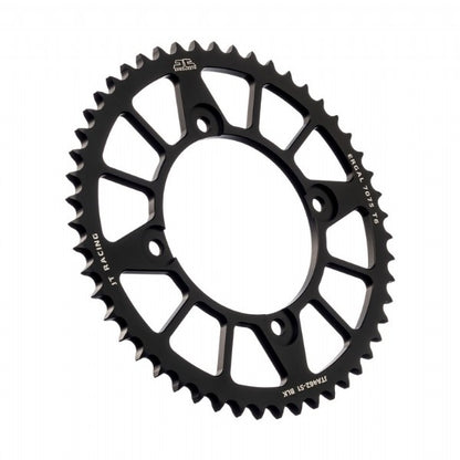 Corona JT ergal RACELITE nera 51 denti KAWASAKI KX 80 1986 2000