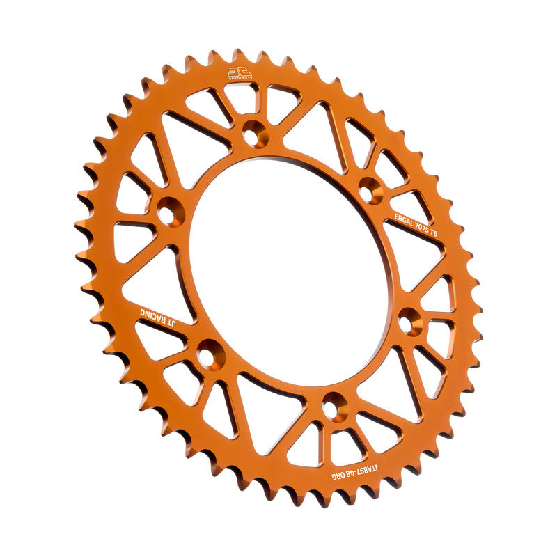 Corona JT ergal RACELITE arancione 48 denti KTM 300 GS 1991 1997