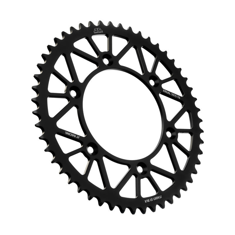 Corona JT ergal RACELITE nera 51 denti KTM 125 MX 1991 1993