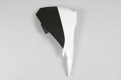 TAPA DE LA CAJA DEL FILTRO DE AIRE PARA KTM SX 85 2013-2017 / BLANCO-NEGRO / LADO IZQUIERDO