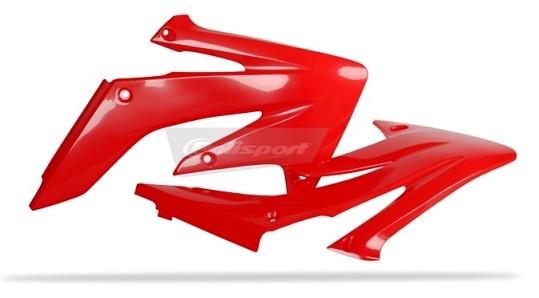 CONVOGLIATORI RADIATORE POLISPORT PER HONDA CRF 250 R 2004-2009 / ROSSO CR04