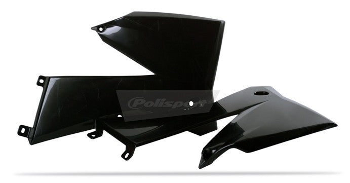 CONVOGLIATORI RADIATORE POLISPORT PER KTM SX 525 2006-2006 / NERO