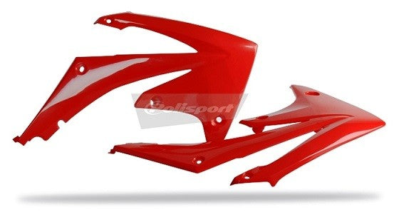 CONVOGLIATORI RADIATORE POLISPORT PER HONDA CRF 250 R 2010-2013 / ROSSO CR04