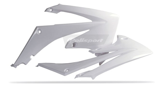 CONVOGLIATORI RADIATORE POLISPORT PER HONDA CRF 450 R 2009-2012 / BIANCO