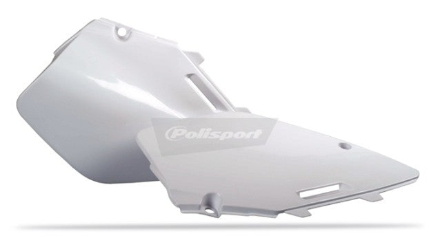 PORTANUMERI LATERALI POLISPORT PER SUZUKI RM 250 1996-2000 / BIANCO
