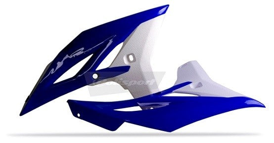 CONVOGLIATORI RADIATORE POLISPORT PER YAMAHA YZ 250 F 2010-2013 / BLU YAM98/BIANCO