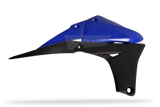 CONVOGLIATORI RADIATORE CON COPRI SERBATOIO POLISPORT PER YAMAHA YZ 450 F 2010-2013 / BLU YAM98/NERO