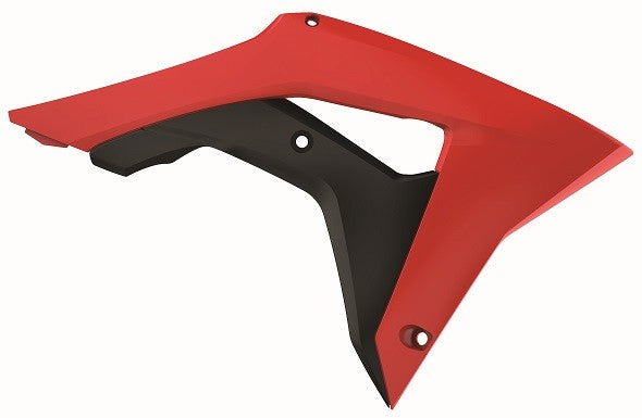 CONVOGLIATORI RADIATORE POLISPORT PER HONDA CRF 450 R 2017-2020 / ROSSO CR04/NERO