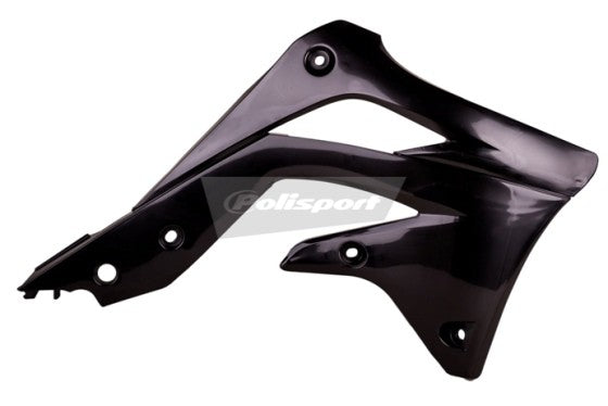 CONVOGLIATORI RADIATORE POLISPORT PER KAWASAKI KX 450 F 2012-2015 / NERO