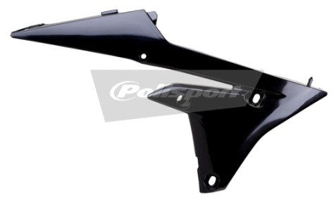 CONVOGLIATORI RADIATORE POLISPORT PER YAMAHA WR 450 F 2016-2018 / NERO