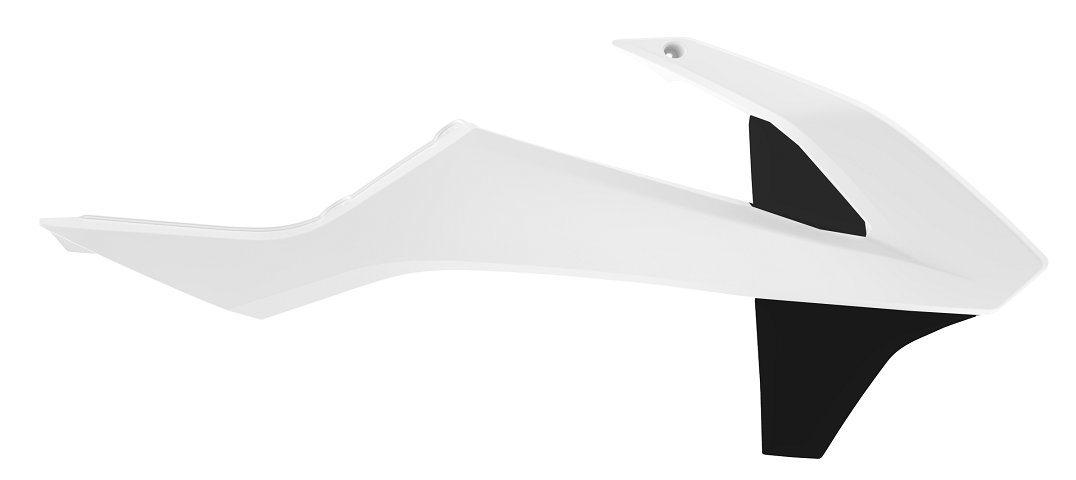 CONVOGLIATORI RADIATORE POLISPORT PER KTM SX 65 2016-2023 / 65 SX BIANCO/NERO