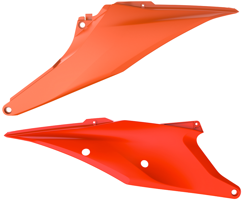 PORTANUMERI LATERALI POLISPORT PER KTM EXC-F 250 2020-2023 / ARANCIONE16