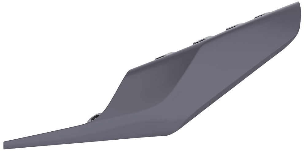 PORTANUMERI LATERALI INFERIORE POLISPORT PER HUSQVARNA FC 450 2019-2022 / NARDO GREY