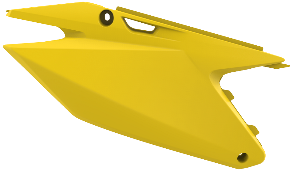 PORTANUMERI LATERALI GIALLO RM01 PER KIT RESTYLING POLISPORT PER SUZUKI RM 125 2001-2012 / RM