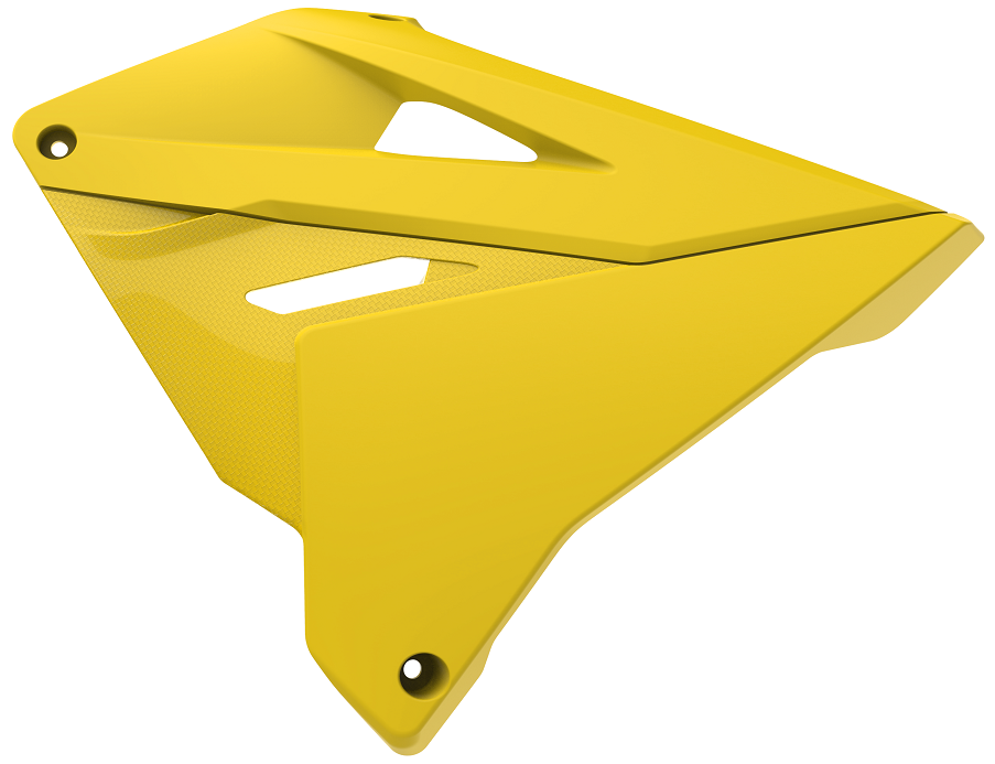 CONVOGLIATORI RADIATORI GIALLO RM01 PER KIT RESTYLING POLISPORT PER SUZUKI RM 250 2001-2012 / RM